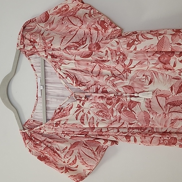 Olivaceous  Floral Print Dress with Tassel Tie Size Large - Picture 4 of 16